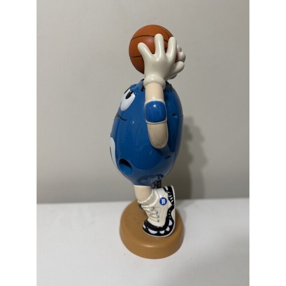 M&Ms Candy Dispenser Blue Basketball Player Vintage Rare 34cm Mars Inc - Picture 4 of 5